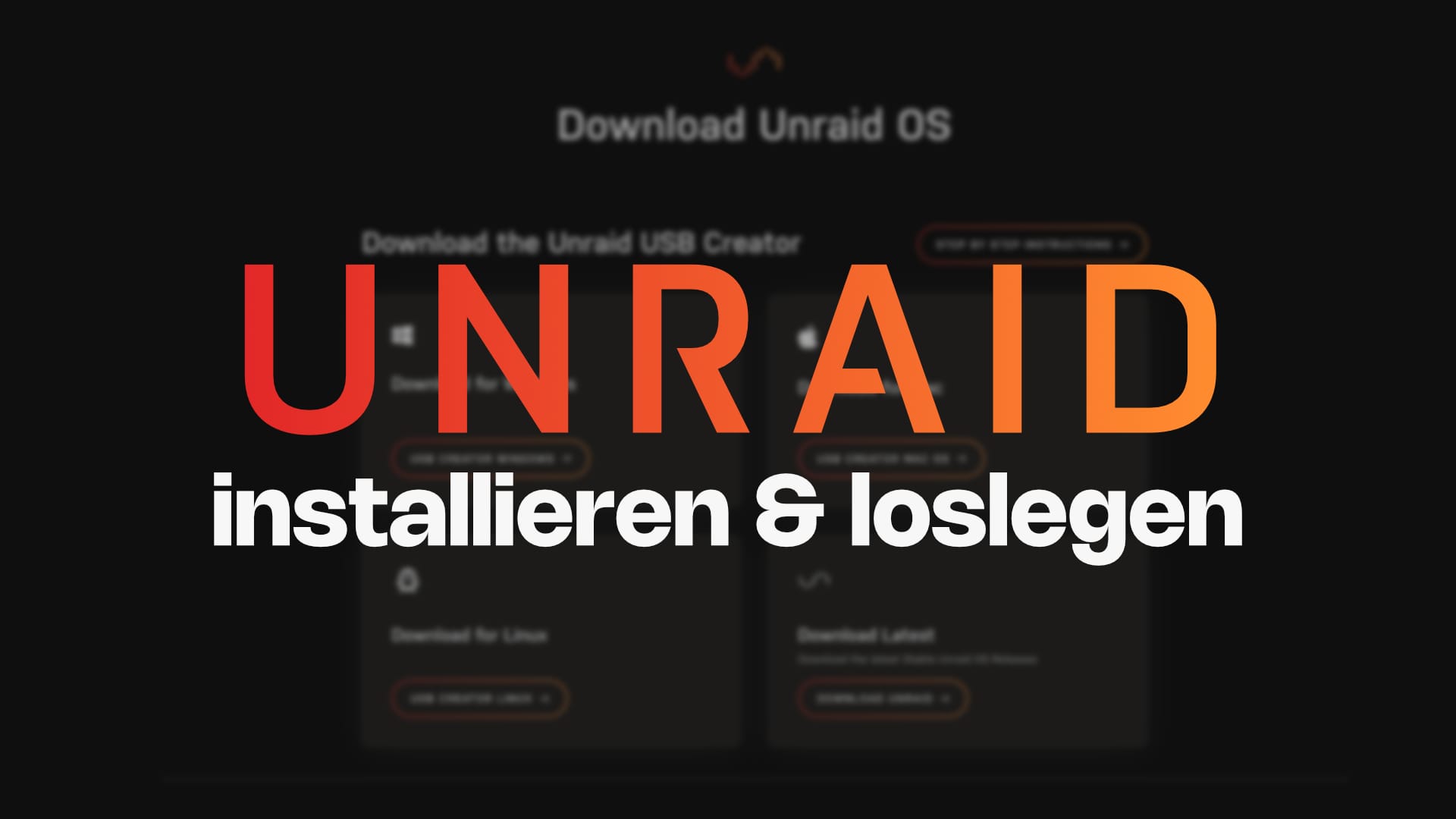 Unraid installieren: Dein erster Schritt zum Home Server