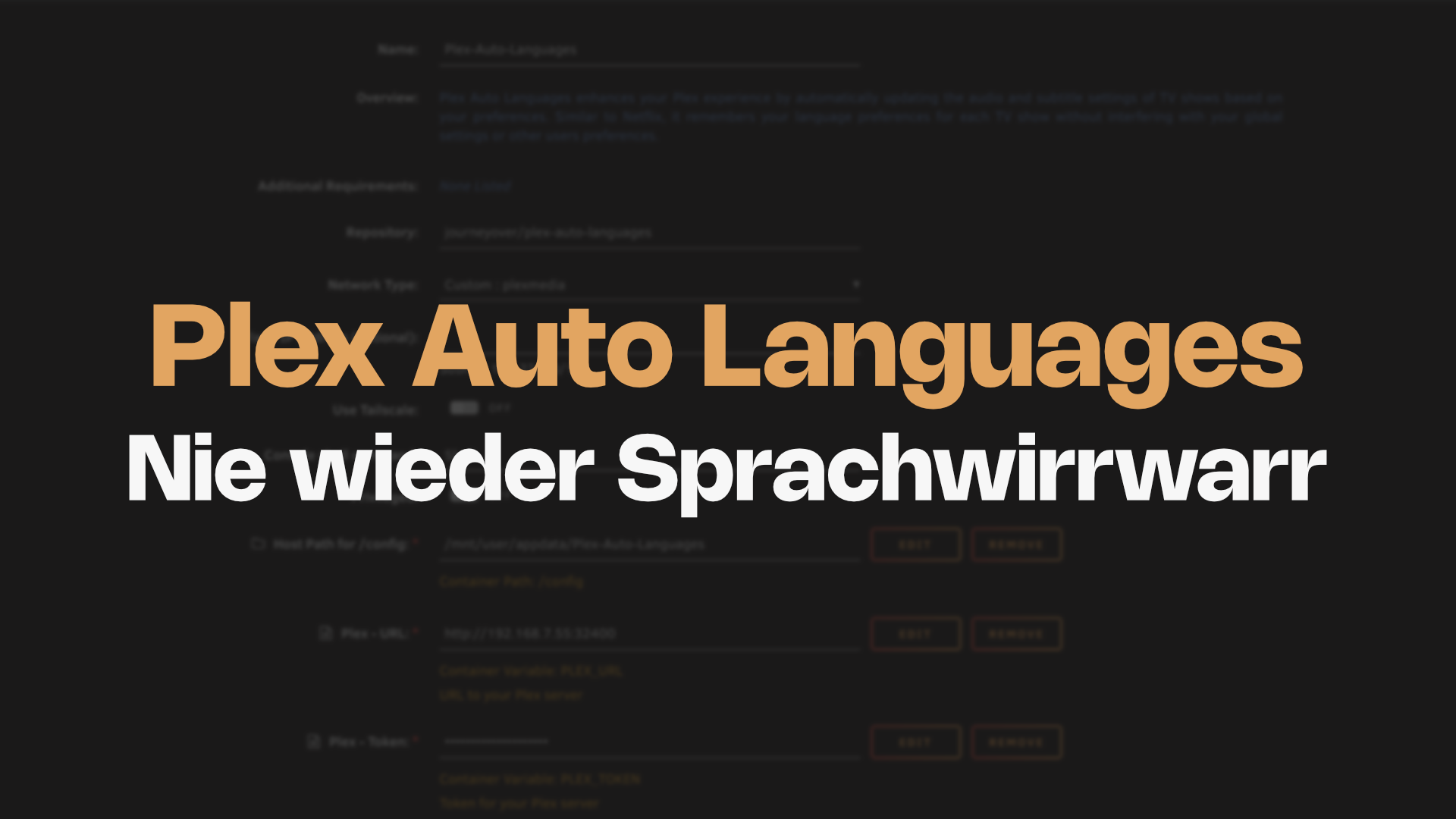 Sprachwirrwarr in Plex? Plex Auto Languages hilft